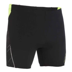 Boxer De Bain Natation Homme - Long - Noir / Bleu / Jaune -Nabaiji 8361333