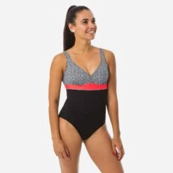 Maillot De Bain Gainant Natation Femme 1 Pièce Kaipearl Triki Pyva Marine -Nabaiji 8402519