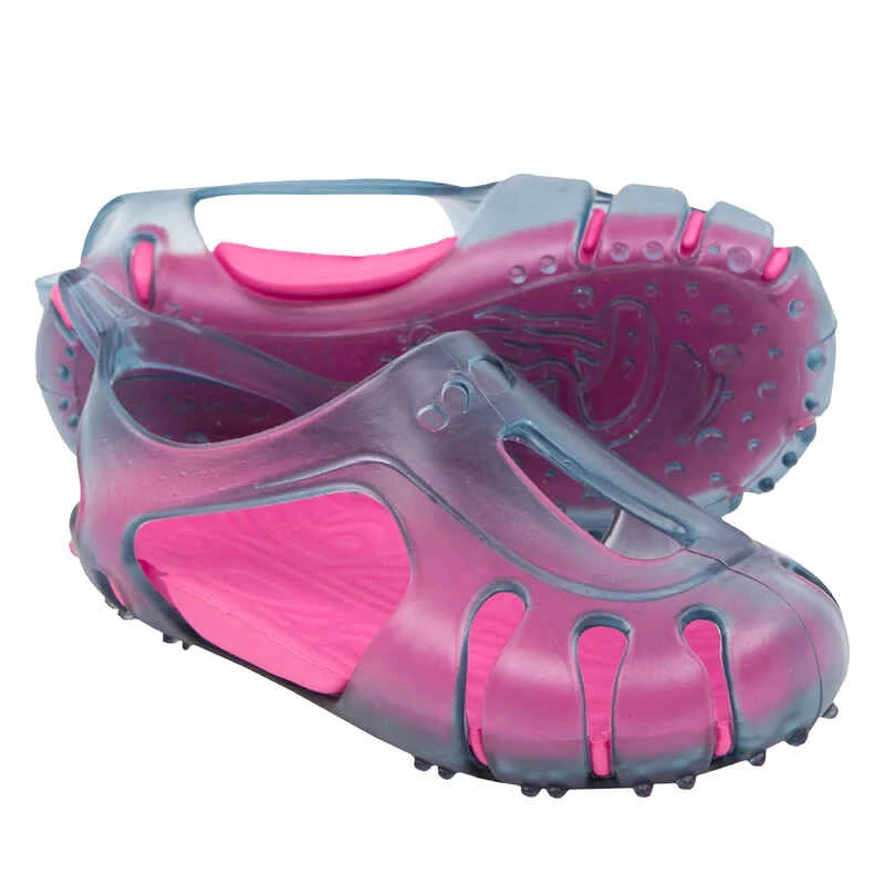 Chaussure Chausson Piscine Bébé Gris/rose 8 Chaussure Chausson Piscine Bébé Gris/rose – Image 6
