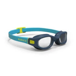 Lunettes De Natation 100 Soft - Taille S - Verres Clairs - Bleu Jaune -Nabaiji 8574400