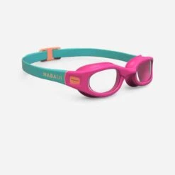 Lunettes De Natation 100 Soft - Taille S - Verres Clairs - Bleu Jaune -Nabaiji 8574401