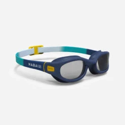Lunettes De Natation 100 Soft - Taille S - Verres Clairs - Bleu Jaune -Nabaiji 8797656