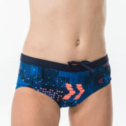 Bas De Maillot De Bain De Natation Fille Kamyleon Map Bleu