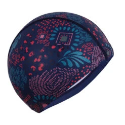 Bonnet De Bain En Maille Enduite - Tissu Imprimé - Taille L - Canopa Bleu Rose -Nabaiji bonnet de bain en maille enduite tissu imprime taille l canopa bleu rose 3