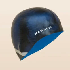 Bonnet De Bain En Silicone - Taille Unique - Term Bleu Noir -Nabaiji bonnet de bain en silicone taille unique term bleu noir 2