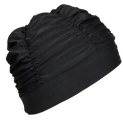 Bonnet De Bain Natation Maille Volume Noir -Nabaiji bonnet de bain natation maille volume noir 1