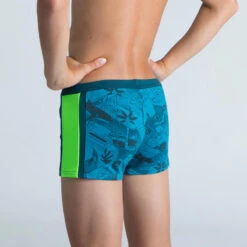 Boxer De Bain Natation Garçon - Yokob - Bleu Sombre / Vert Fluo 10 Boxer De Bain Natation Garçon - Yokob - Bleu Sombre / Vert Fluo -Nabaiji boxer de bain natation garcon yokob bleu sombre vert fluo 3