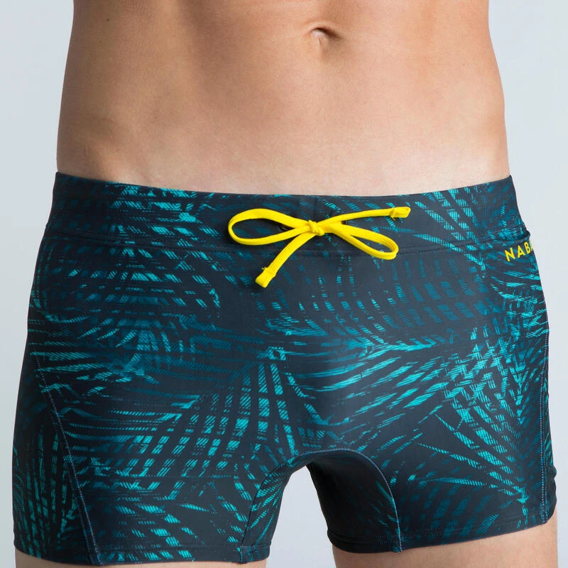 Boxer De Bain Natation Homme - Boxer 100 Full - Noir Jaune 6 Boxer De Bain Natation Homme - Boxer 100 Full - Noir Jaune – Image 4