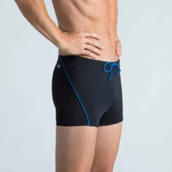 Nabaiji -Nabaiji boxer de bain natation homme boxer 100 plus noir bleu 6