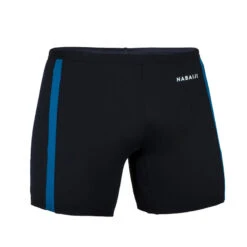 Boxer De Bain Natation Long - Yoko - Noir / Gris / Bleu