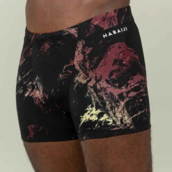 Boxer De Natation Homme - Fiti - Trao Noir / Rouge / Beige -Nabaiji boxer de natation homme fiti trao noir slash rouge slash beige 4