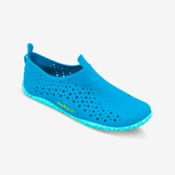Chaussons De Piscine Enfants - Aquadots 100 - Bleu Vert -Nabaiji chaussons de piscine enfants aquadots 100 bleu vert 2
