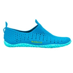 Chaussons De Piscine Enfants - Aquadots 100 - Bleu Vert -Nabaiji chaussons de piscine enfants aquadots 100 bleu vert 3