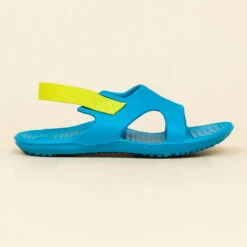 Chaussure Sandale Piscine Enfant SLAP 100 BASIC Bleu Vert -Nabaiji chaussure sandale piscine enfant slap 100 basic bleu vert 2