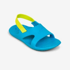 Chaussure Sandale Piscine Enfant SLAP 100 BASIC Bleu Vert -Nabaiji chaussure sandale piscine enfant slap 100 basic bleu vert 3