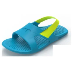 Chaussure Sandale Piscine Enfant SLAP 100 BASIC Bleu Vert -Nabaiji chaussure sandale piscine enfant slap 100 basic bleu vert 4