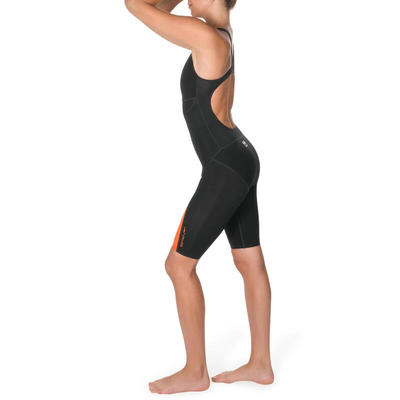 Combinaison De Compétition De Natation Fina Femme Orange Noir 5 Combinaison De Compétition De Natation Fina Femme Orange Noir – Image 3
