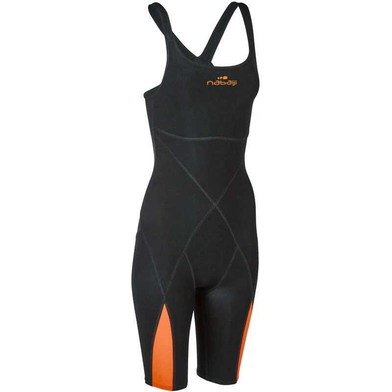 Combinaison De Compétition De Natation Fina Femme Orange Noir 7 Combinaison De Compétition De Natation Fina Femme Orange Noir – Image 5