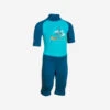 Combinaison De Natation Anti UV Bébé / Enfant Manches Courtes Bleu Imprimé Tigre -Nabaiji combinaison de natation anti uv bebe enfant manches courtes bleu imprime tigre