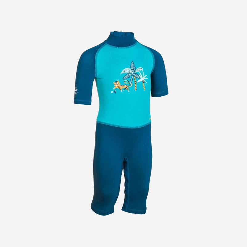 Combinaison De Natation Anti UV Bébé / Enfant Manches Courtes Bleu Imprimé Tigre 3 Combinaison De Natation Anti UV Bébé / Enfant Manches Courtes Bleu Imprimé Tigre