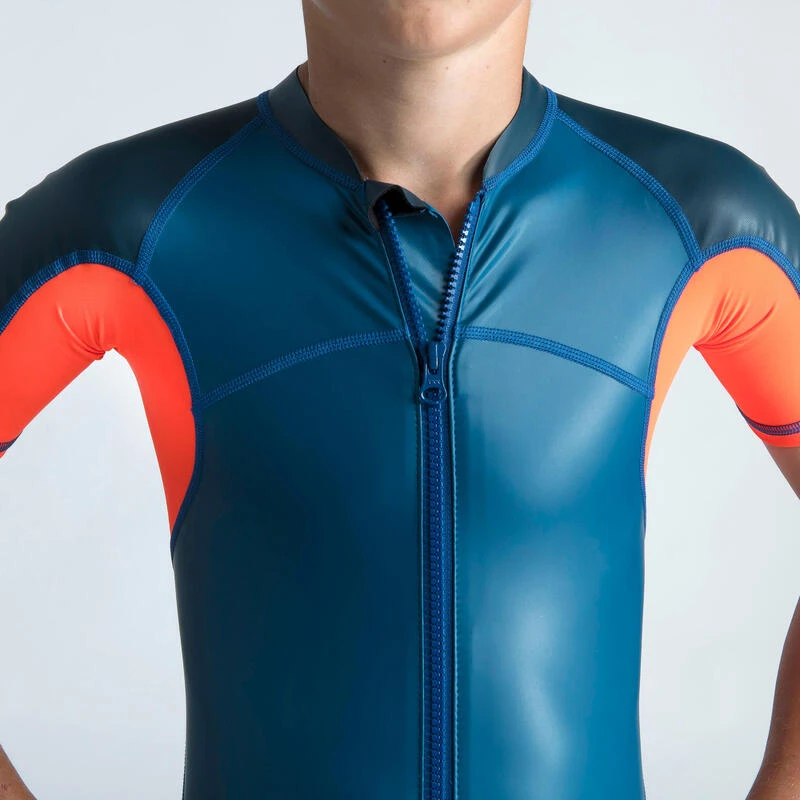 Combinaison De Natation Garçon - Shorty 100 Kloupi - Bleu Rouge 6 Combinaison De Natation Garçon - Shorty 100 Kloupi - Bleu Rouge – Image 4