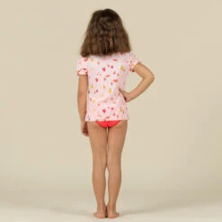 Haut De Maillot De Bain Bébé Fille Tankini Rose Foncé Imprimé Fruits -Nabaiji haut de maillot de bain bebe fille tankini rose fonce imprime fruits 1