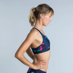 Haut De Maillot De Bain De Natation Femme ALL TACH Pink 9 Haut De Maillot De Bain De Natation Femme ALL TACH Pink -Nabaiji haut de maillot de bain de natation femme all tach pink 2