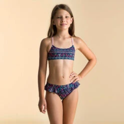 Haut De Maillot De Natation Fille 2 Pièces Lila Luna Bleu 9 Haut De Maillot De Natation Fille 2 Pièces Lila Luna Bleu -Nabaiji haut de maillot de natation fille 2 pieces lila luna bleu 2