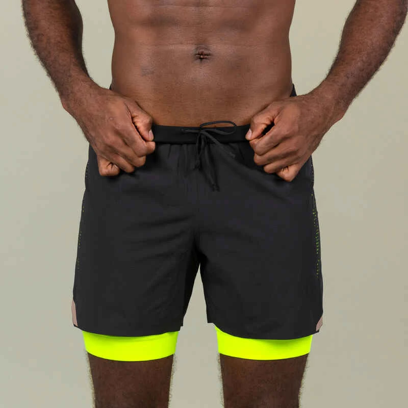 Jammer-Short De Natation Homme 500 Fiti - Noir / Jaune / Beige 7 Jammer-Short De Natation Homme 500 Fiti - Noir / Jaune / Beige – Image 5