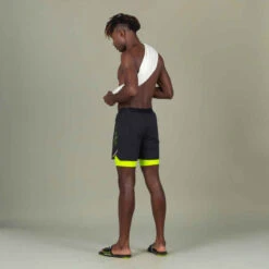 Jammer-Short De Natation Homme 500 Fiti - Noir / Jaune / Beige 26 Jammer-Short De Natation Homme 500 Fiti - Noir / Jaune / Beige -Nabaiji jammer short de natation homme 500 fiti noir slash jaune slash beige 9
