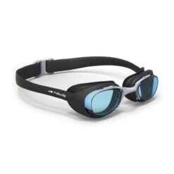 Lunettes De Natation Verres Clairs XBASE Taille L Noir