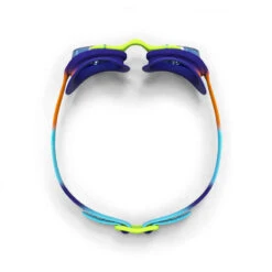 Lunettes De Natation - Xbase Dye S Verres Clairs - Bleu Orange -Nabaiji lunettes de natation 100 xbase taille s dye rose bleu 3