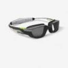 Lunettes De Natation TURN - Verres Fumés - Taille Unique - Noir Gris Jaune -Nabaiji lunettes de natation turn verres fumes taille unique noir gris jaune