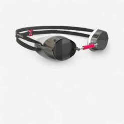 Lunettes De Natation Verres Miroir SUEDOISES En Kit Noir Rouge