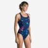 Maillot De Bain 1 Pièce De Natation Femme Kamyleon ALL TRA Rose -Nabaiji maillot de bain 1 piece de natation femme kamyleon all tra rose