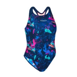 Maillot De Bain 1 Pièce De Natation Femme Kamyleon ALL TRA Rose -Nabaiji maillot de bain 1 piece de natation femme kamyleon all tra rose 4