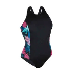 Maillot De Bain 1 Pièce Femme Natation Vega Light Fern Noir -Nabaiji maillot de bain 1 piece femme natation vega light fern noir 10