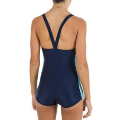 Maillot De Bain 1 Pièce Vega Shorty Bleu Marine -Nabaiji maillot de bain 1 piece vega shorty bleu marine 1