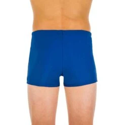 Maillot De Bain Natation Garçon - Boxer 100 Basic - Bleu -Nabaiji maillot de bain boxer natation garcon 100 basic bleu 2