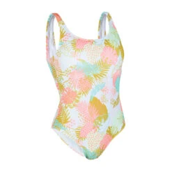Maillot De Bain De Natation 1 Pièce Femme Heva Joy Fern Blanc -Nabaiji maillot de bain de natation 1 piece femme heva joy fern blanc 4