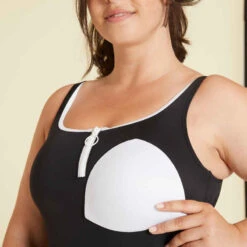 Maillot De Bain De Natation Femme 1 Pièce Heva Shorty Zip Noir -Nabaiji maillot de bain de natation femme 1 piece heva shorty zip noir 14