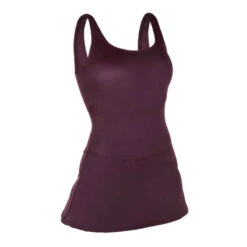 Maillot De Bain De Natation Femme 1 Pièce Jupe Heva Violet -Nabaiji maillot de bain de natation femme 1 piece jupe heva cola bleu 11