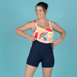 Maillot De Bain De Natation Femme 1 Pièce Tankini Shorty HEVA Lea Melon -Nabaiji maillot de bain de natation femme 1 piece tankini shorty heva lea melon 3