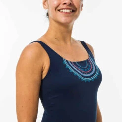 Maillot De Bain Jupe Heva Cola Bleu 9 Maillot De Bain Jupe Heva Cola Bleu -Nabaiji maillot de bain de natation femme une piece heva skirt violet 2