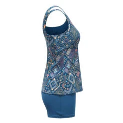 1P PA 100 HEVA TANKI ALL LEJO BLUE 11 1P PA 100 HEVA TANKI ALL LEJO BLUE -Nabaiji maillot de bain de natation femme une piece heva tankini ond noir 3