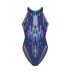 Maillot De Bain De Natation Femme Une Pièce Laïa Raw Purple -Nabaiji maillot de bain de natation femme une piece laia raw purple 4