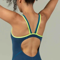 Maillot De Bain De Natation Une Pièce Femme Kamiye+ Bleu Vert -Nabaiji maillot de bain de natation une piece femme kamiye bleu vert 2