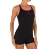 Maillot De Bain De Natation Une Pièce Shorty Femme Résistant Chlore Kamiye Noir 1 Maillot De Bain De Natation Une Pièce Shorty Femme Résistant Chlore Kamiye Noir -Nabaiji maillot de bain de natation une piece shorty femme resistant chlore kamiye noir