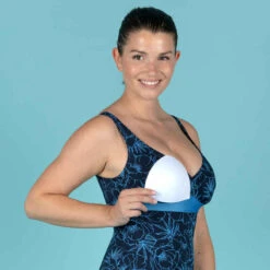 Maillot De Bain Gainant Natation Femme 1 Pièce Kaipearl Triki Pyva Marine -Nabaiji maillot de bain gainant natation femme une piece kaipearl triki mipy noir 3