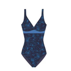Maillot De Bain Gainant Natation Femme 1 Pièce Kaipearl Triki Pyva Marine -Nabaiji maillot de bain gainant natation femme une piece kaipearl triki mipy noir 4